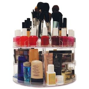Glam Caddy Rotating Cosmetic Organizer (clear)